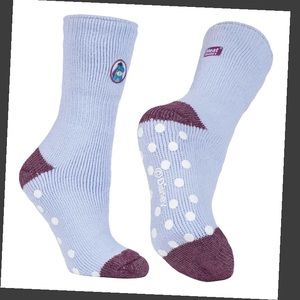 HEAT HOLDERS - Womens Thick Non Slip Indoor Cozy Eeyore Thermal Slipper Socks